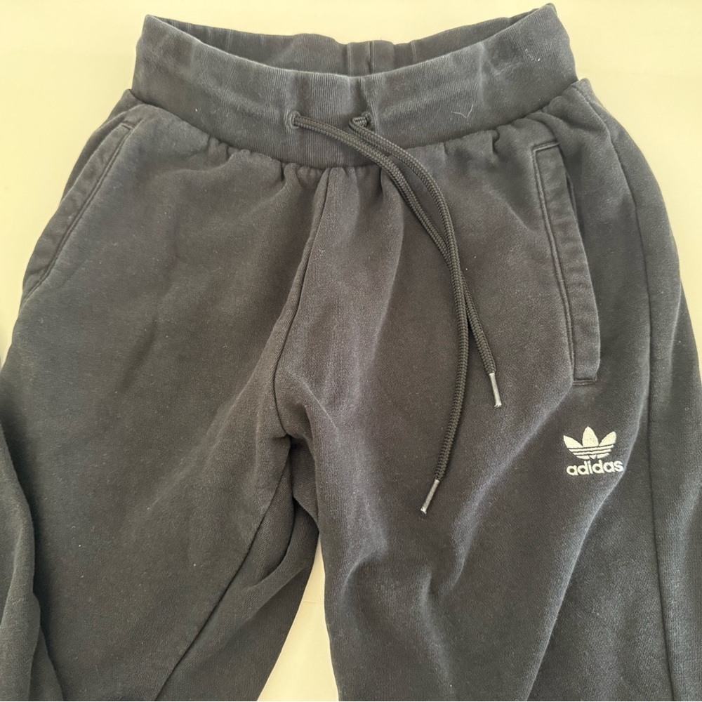 Adidas Black Track Pants with Relaxed Fit